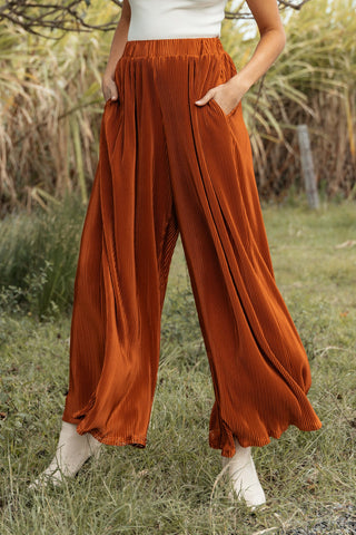 Leria Wide Pant - Burnt Orange - XL - Image 43