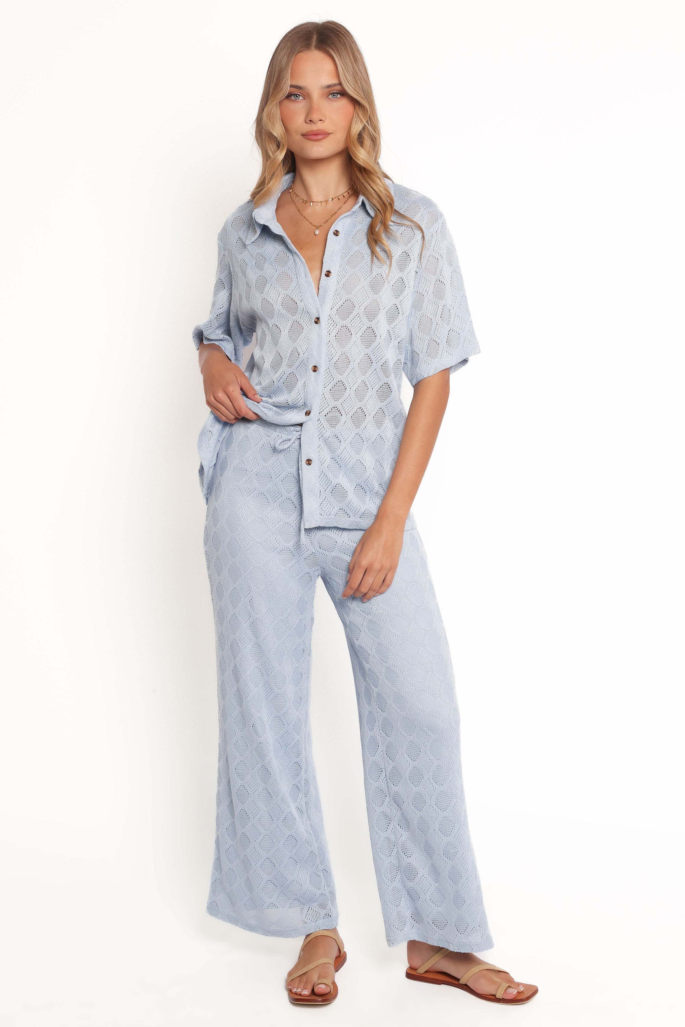 Cora Knit Pant - Blue - XL - Image 36