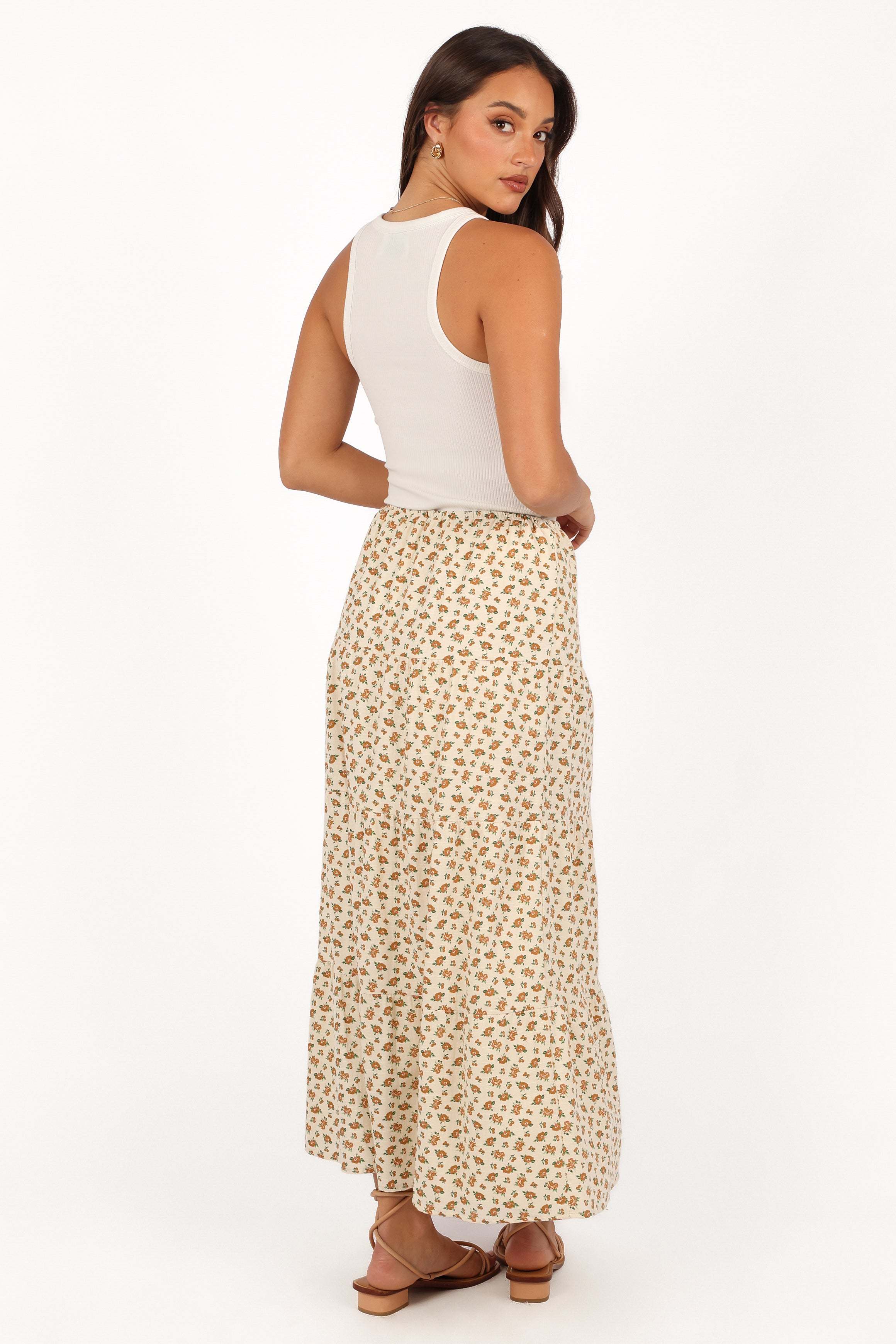 Bailey Tiered Maxi Skirt - Yellow - L - Image 26