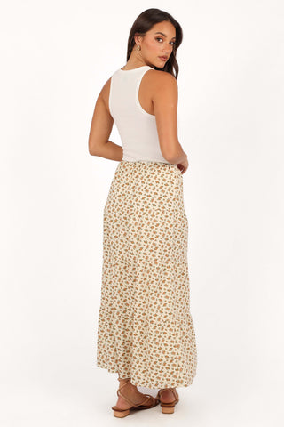 Bailey Tiered Maxi Skirt - Yellow - L - Image 26