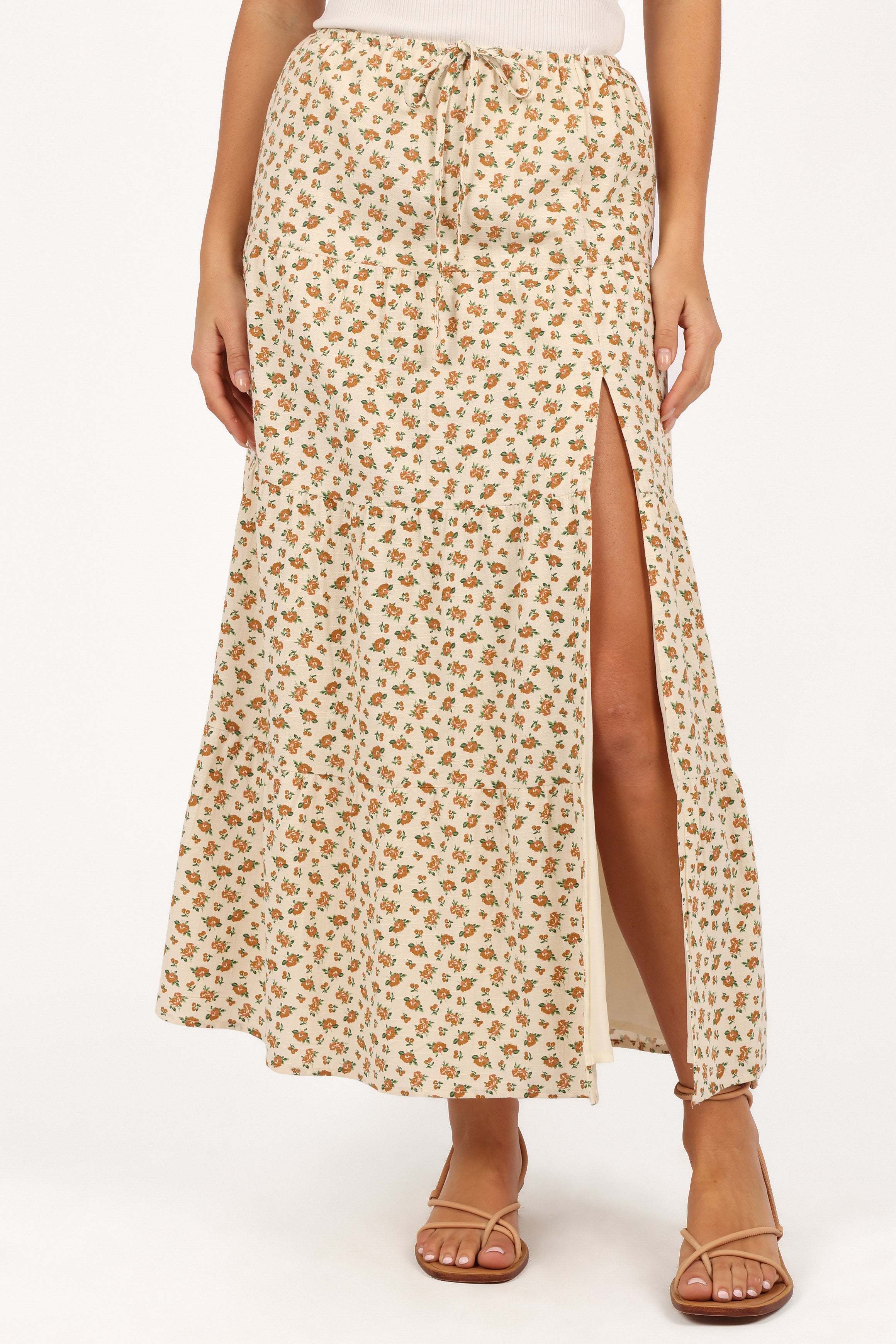 Bailey Tiered Maxi Skirt - Yellow - L - Image 28