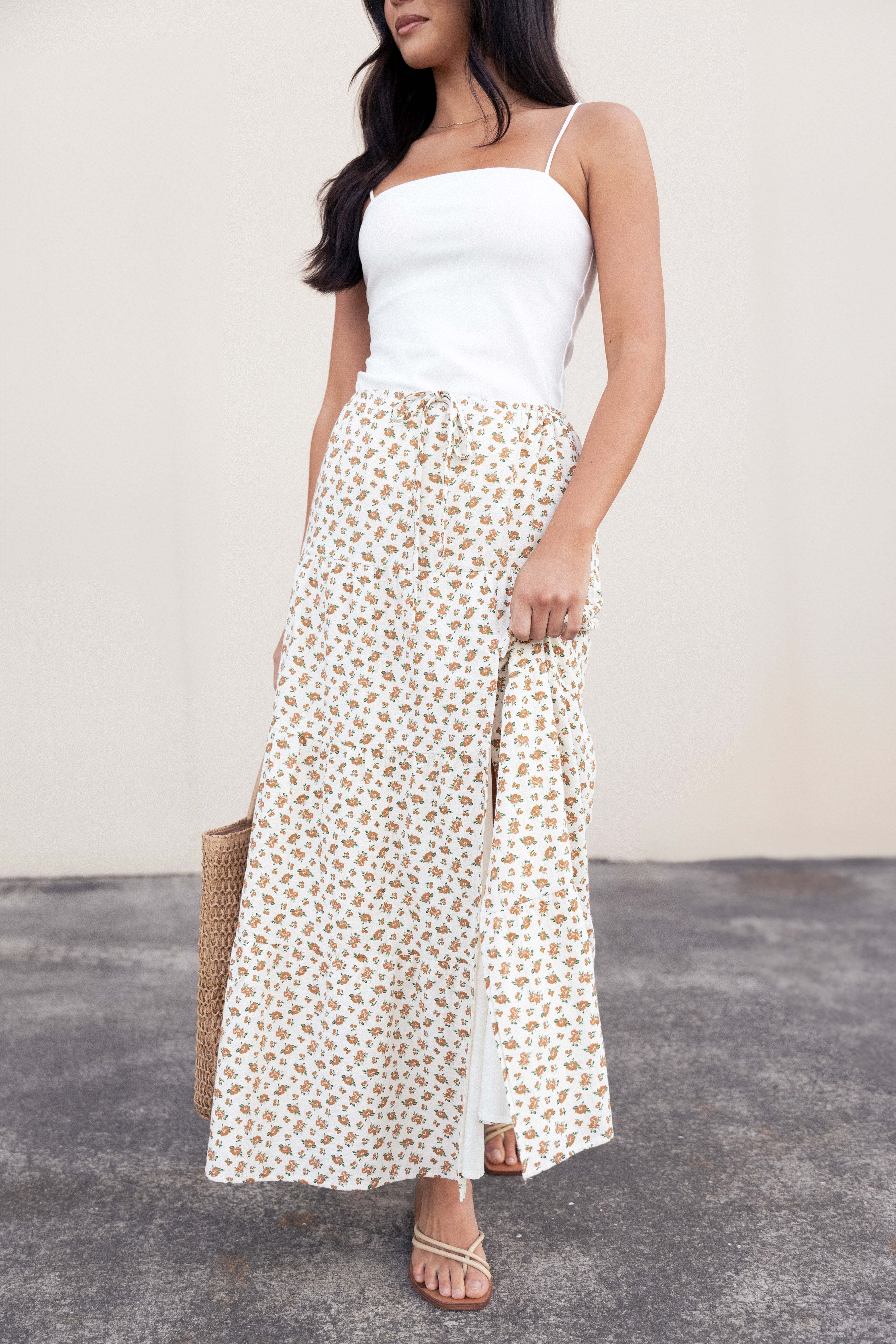 Bailey Tiered Maxi Skirt - Yellow - L - Image 23