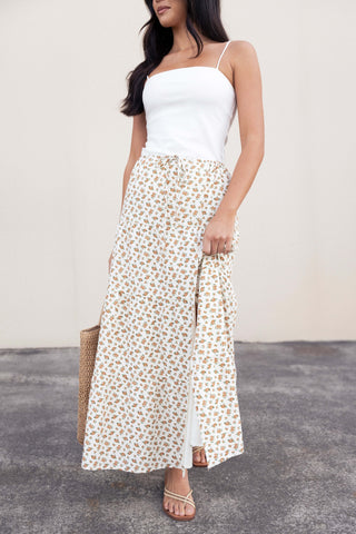 Bailey Tiered Maxi Skirt - Yellow - L - Image 23