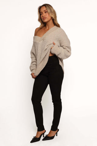 Carolyn Faux Suede Pant - Black - L - Image 17