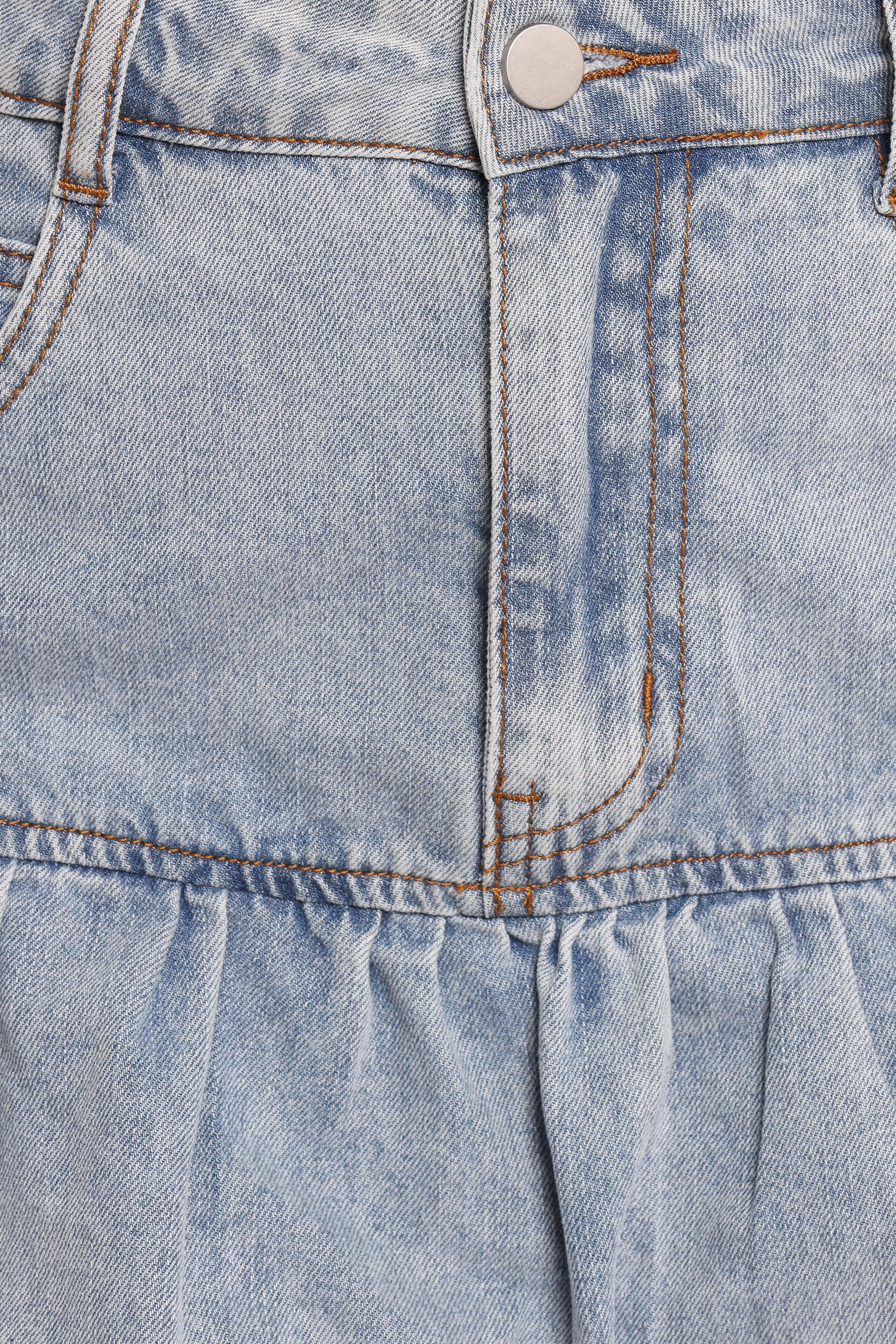 Fomi Denim Bubble Skirt - Medium Denim - L - Image 27