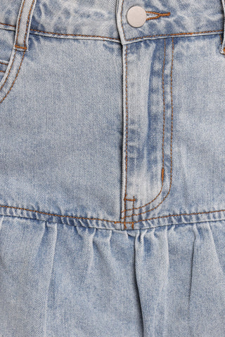 Fomi Denim Bubble Skirt - Medium Denim - L - Image 27