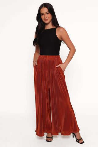 Leria Wide Pant - Burnt Orange - XL - Image 45
