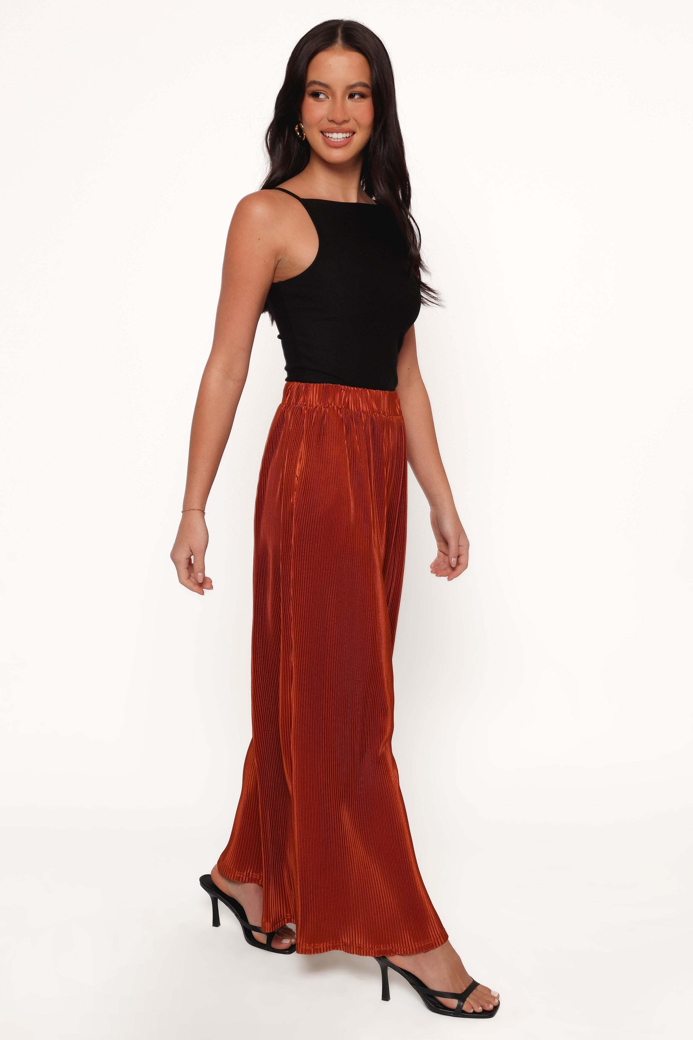 Leria Wide Pant - Burnt Orange - XL - Image 48