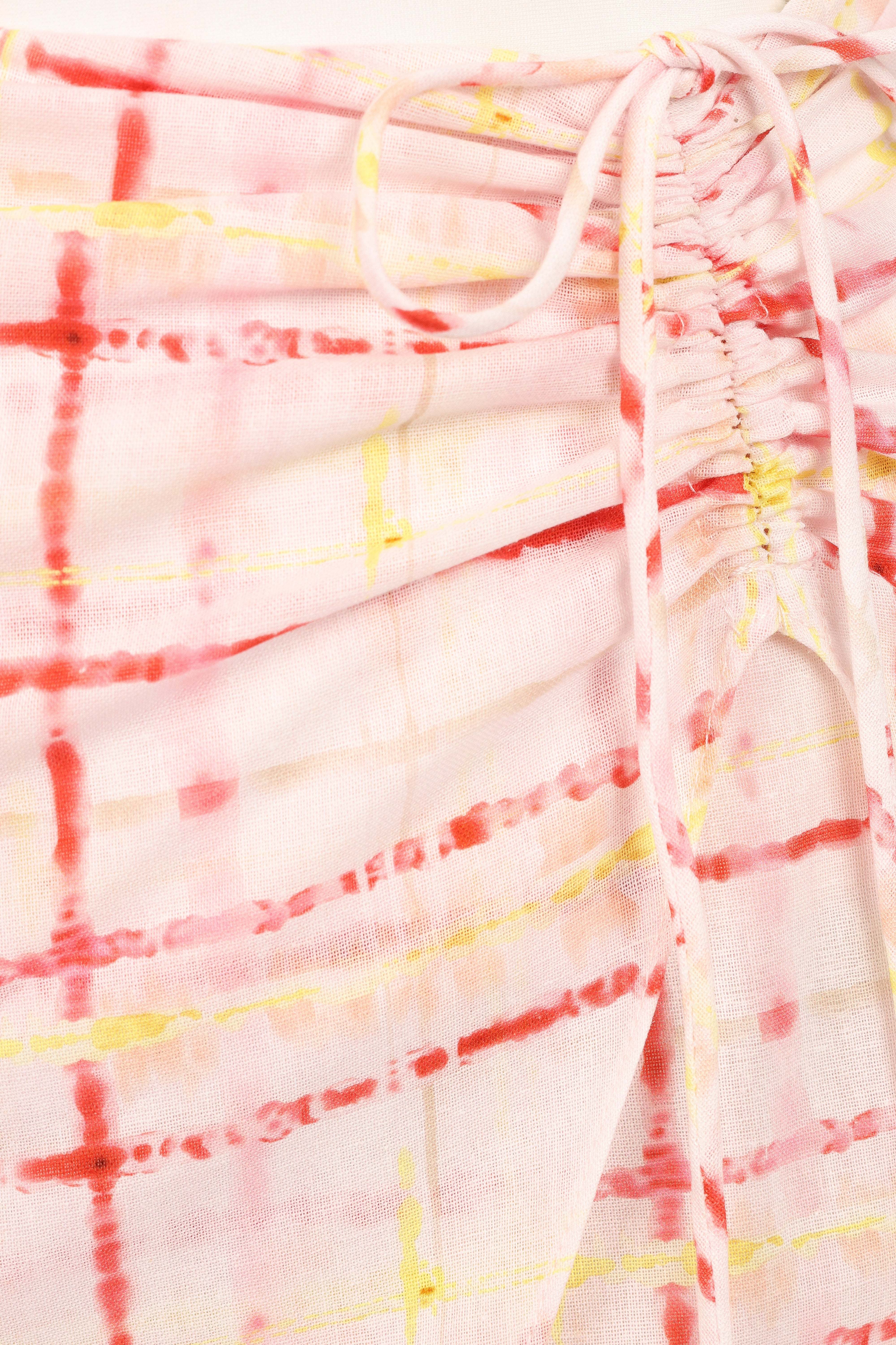 Mirha Mini Skirt - Sunset Check - XL - Image 45
