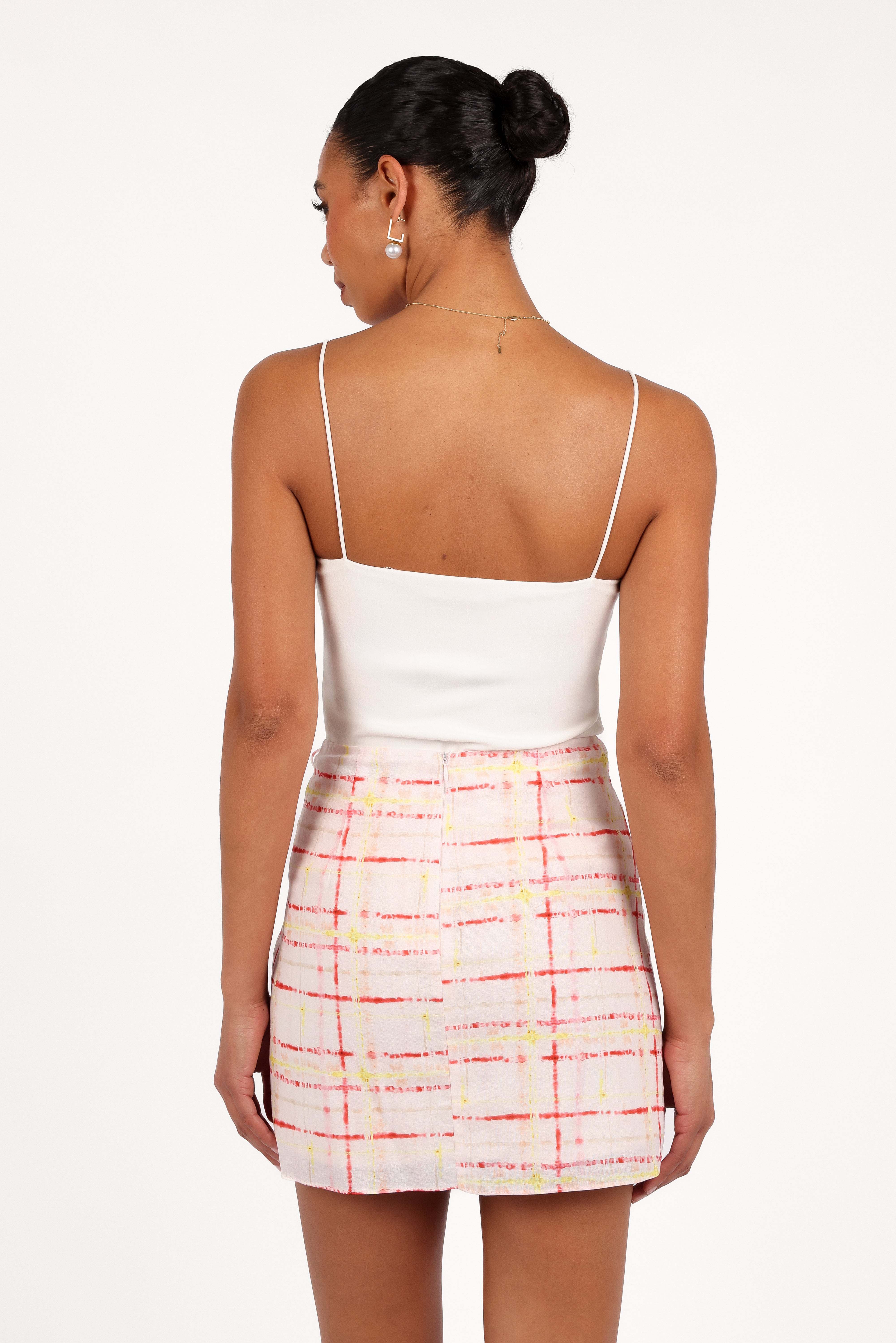 Mirha Mini Skirt - Sunset Check - XL - Image 41