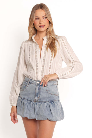 Fomi Denim Bubble Skirt - Medium Denim - L - Image 23
