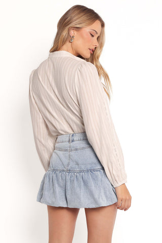 Fomi Denim Bubble Skirt - Medium Denim - L - Image 25