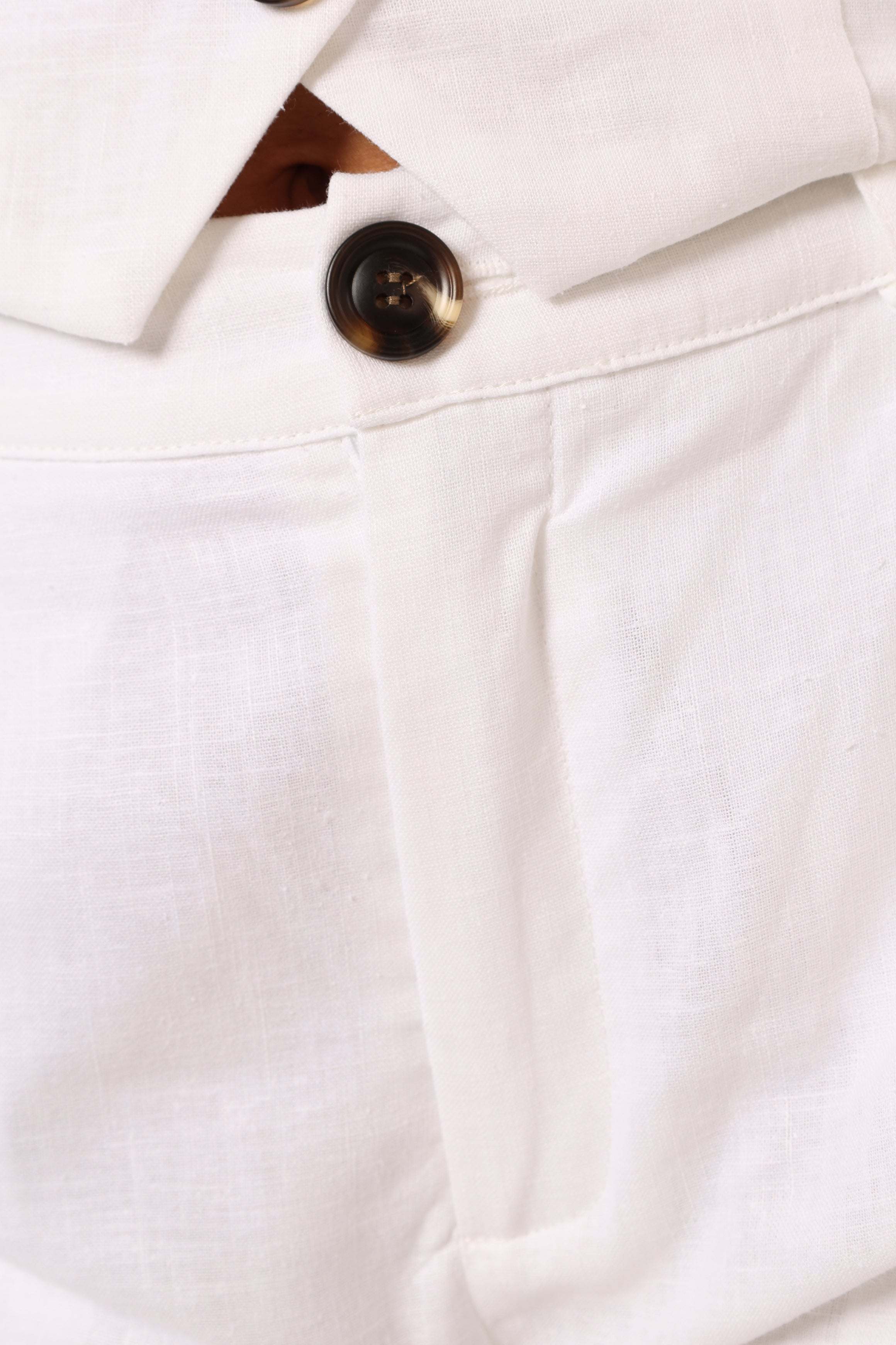 Hale Linen Shorts - White - XXL - Image 42
