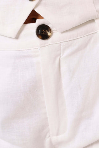 Hale Linen Shorts - White - XXL - Image 42