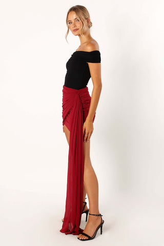 Night Lover Mini Skirt - Merlot - XL - Image 35